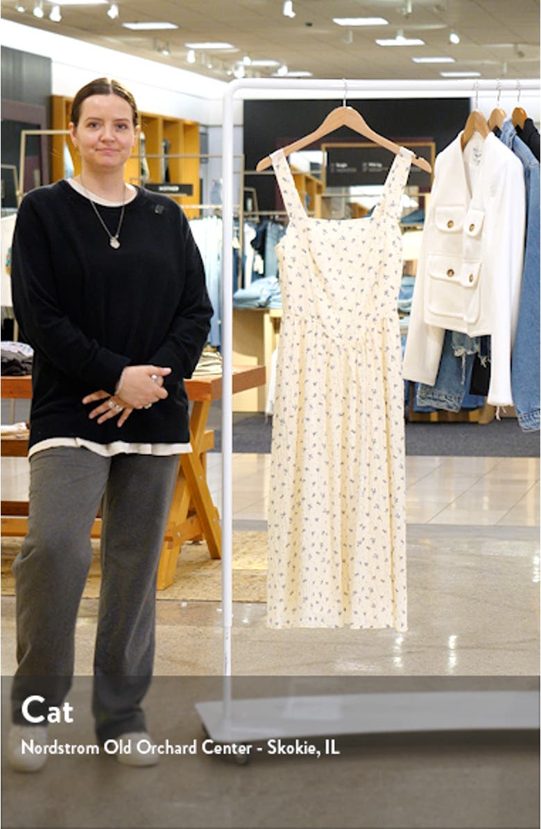 Floral Sleeveless Fit & Flare Sundress, sales video thumbnail