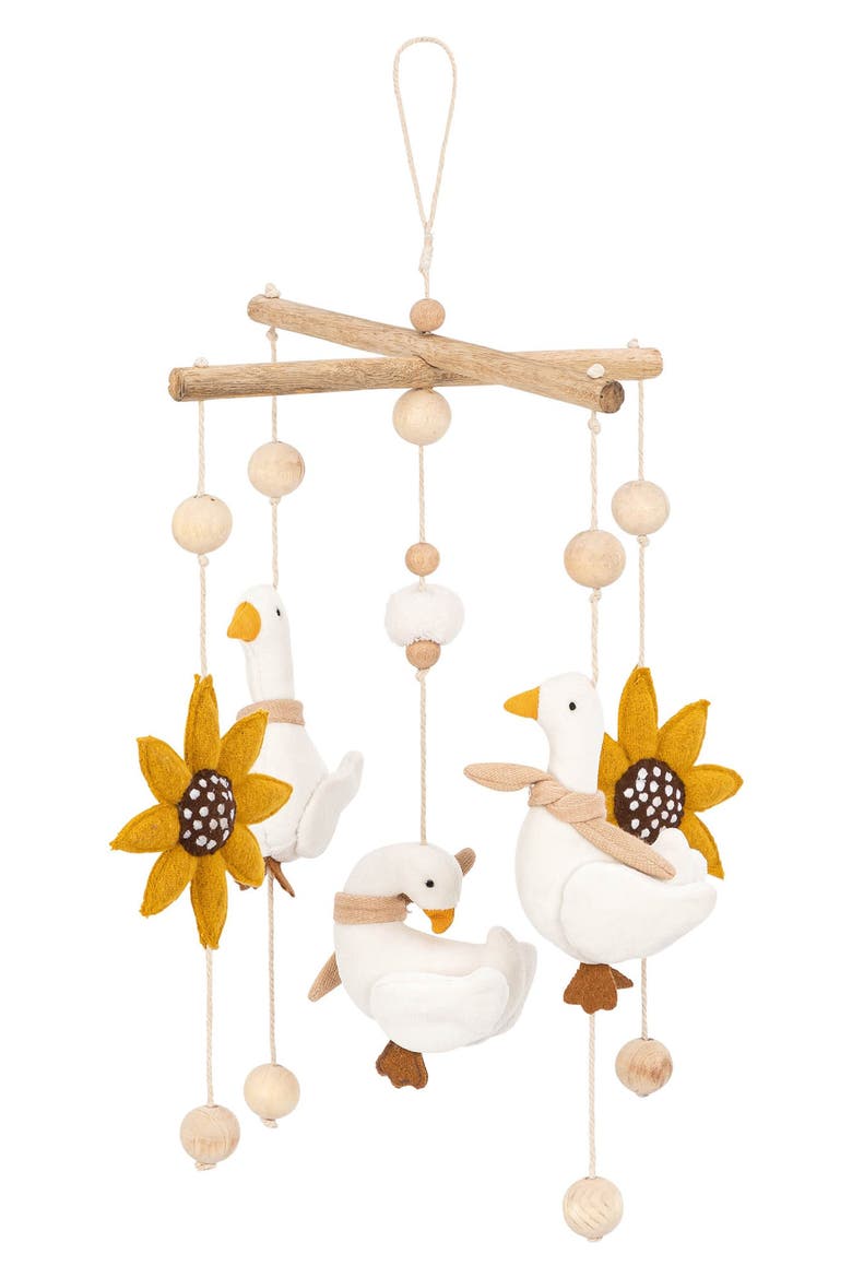 Goose Farmhouse Goose Nursery Ceiling Hanging, Main, color, BEIGE