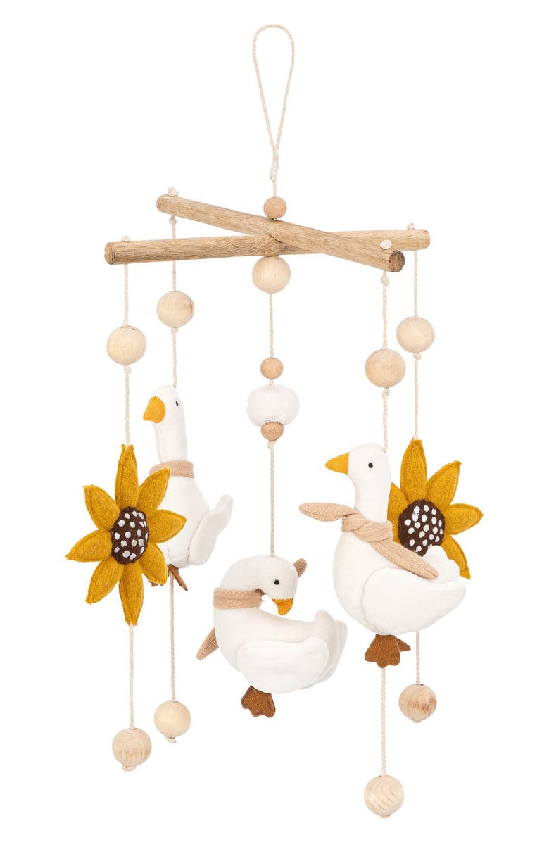 CRANE BABY Goose Farmhouse Goose Nursery Ceiling Hanging, Main, color, Beige