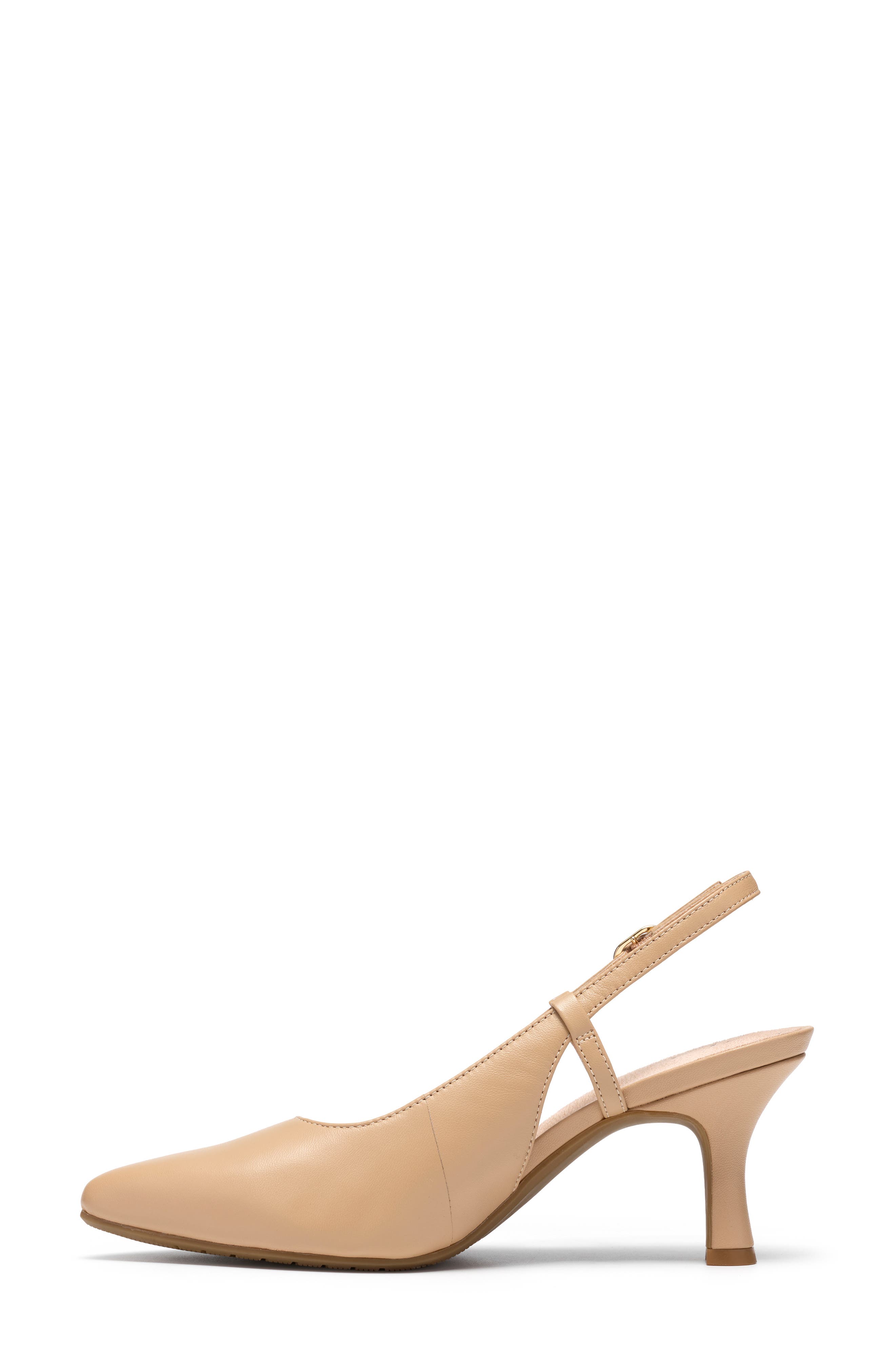 Kacelyn Slingback Pump, Alternate, color, BEIGE LEATHER