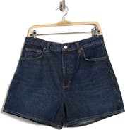 Reformation Saige High Waist Denim Shorts