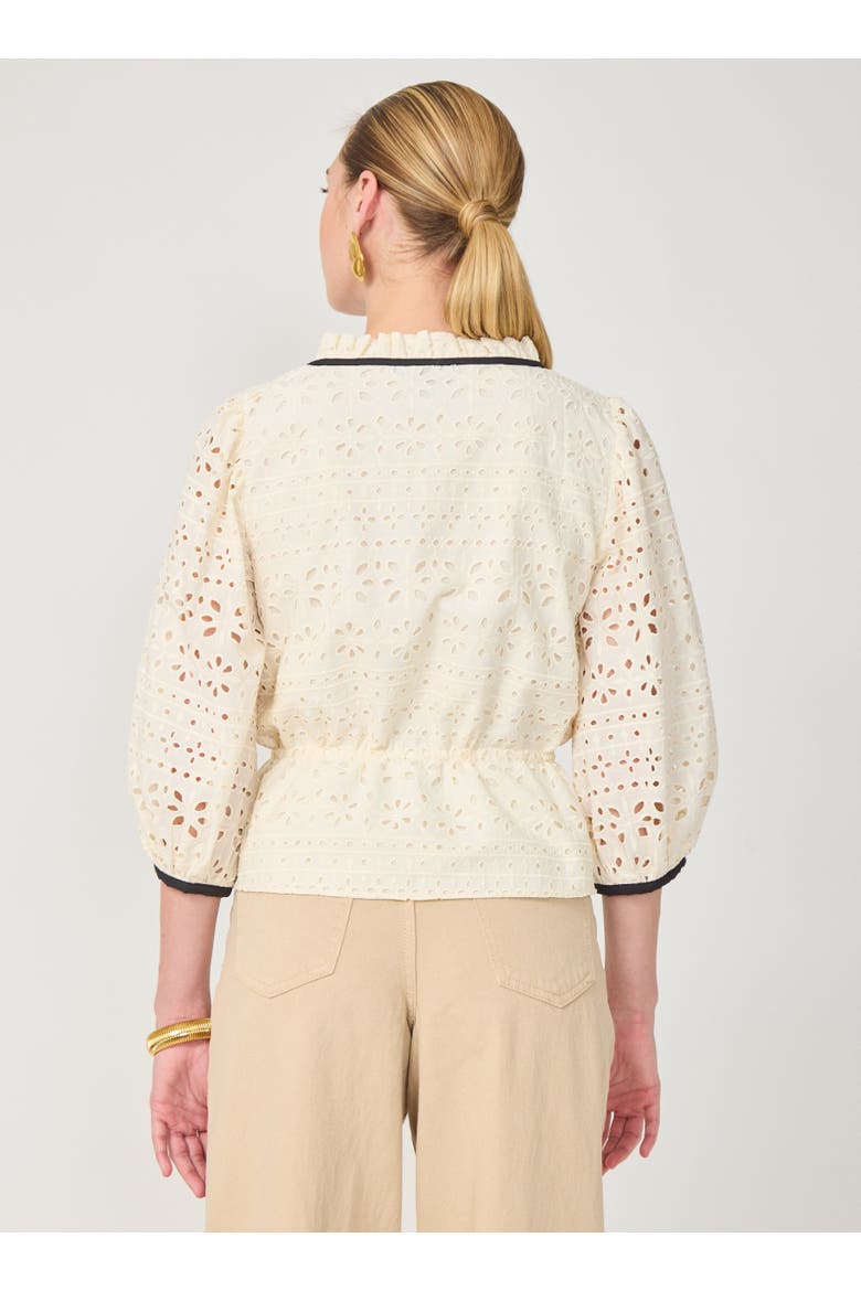 Tali Blouse, Alternate, color, Light khaki eyelit lace