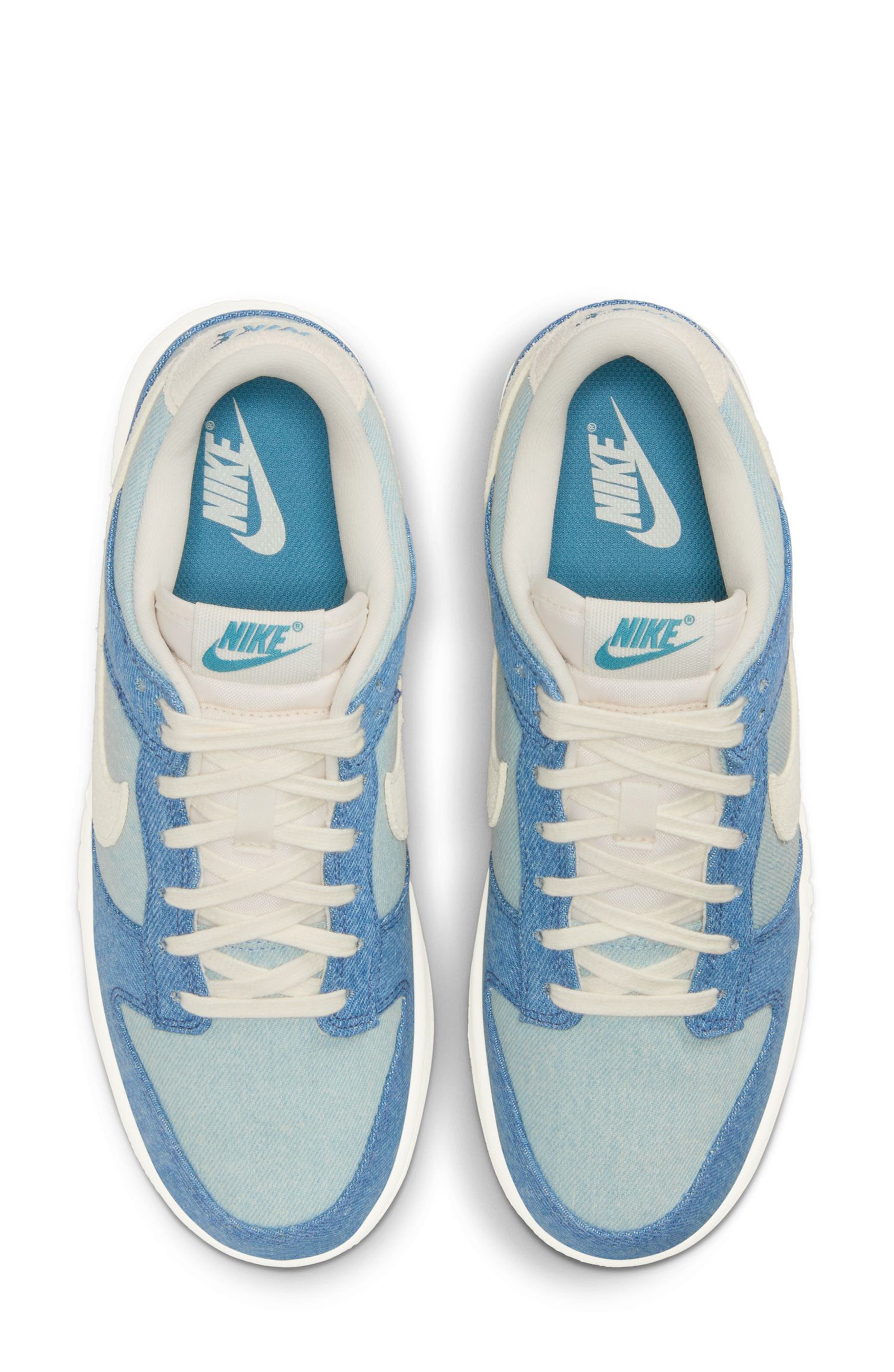 Nike Dunk Low Denim Basketball Sneaker, Alternate, color, 