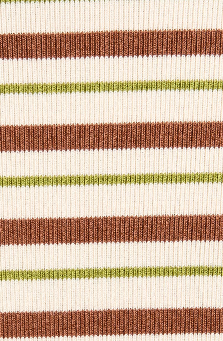 Moncler Stripe Cotton Polo, Alternate, color, Neutral