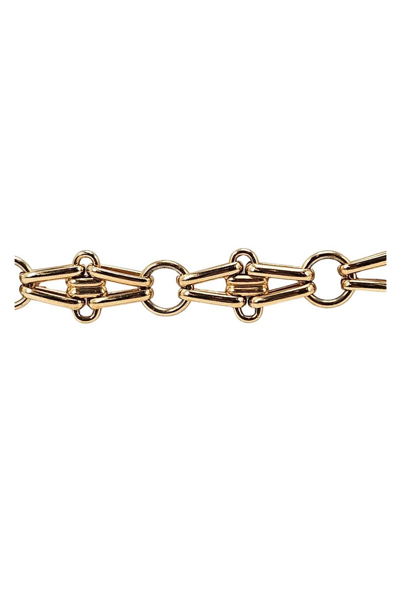 Vintage 1970s  Chain Belt, Alternate, color, Gold