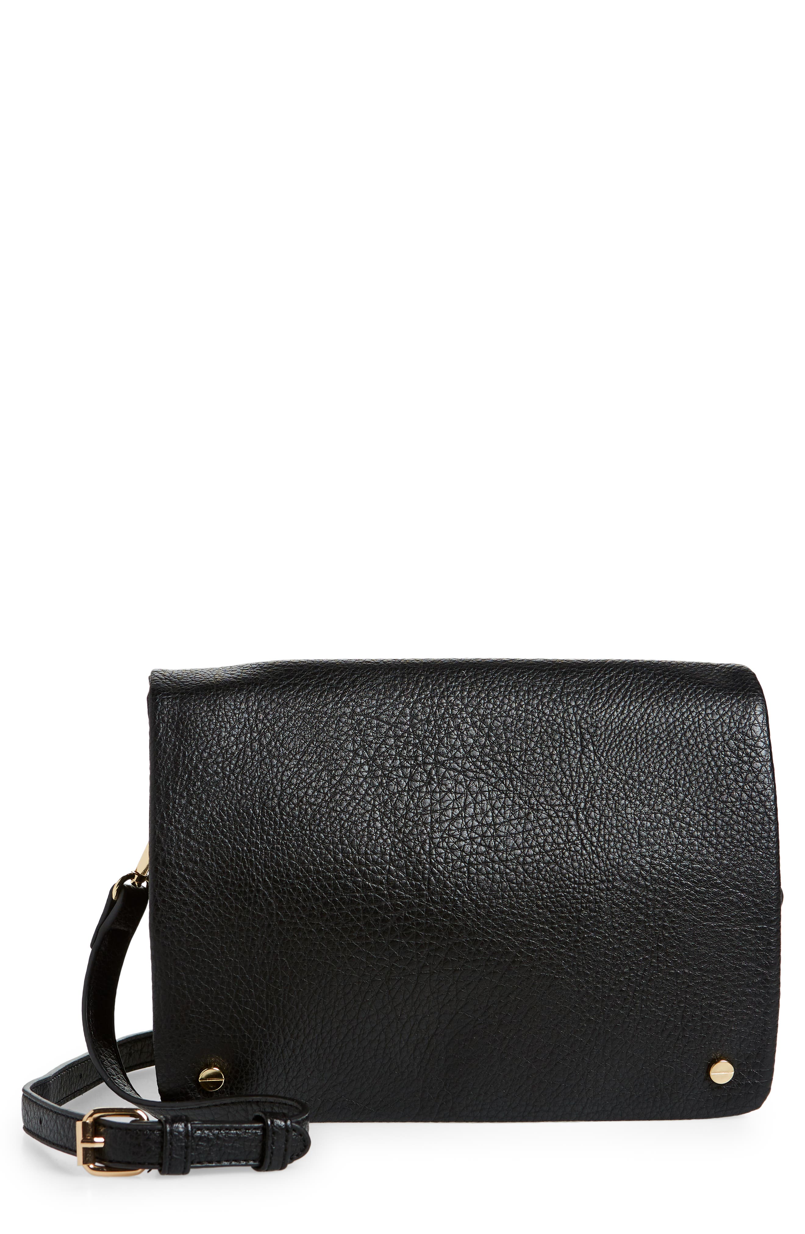 Street Level Medium Faux Leather Crossbody Bag, Main, color, 