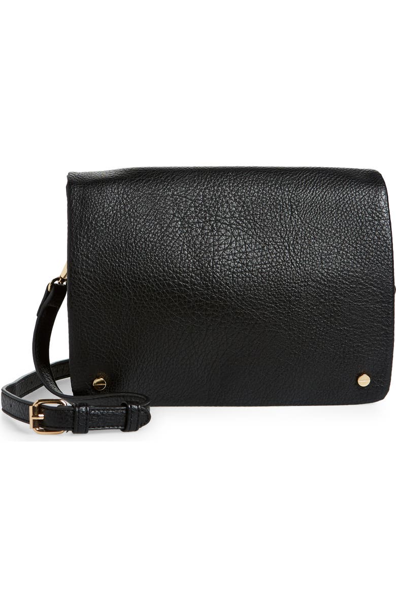 Street Level Medium Faux Leather Crossbody Bag, Main, color,