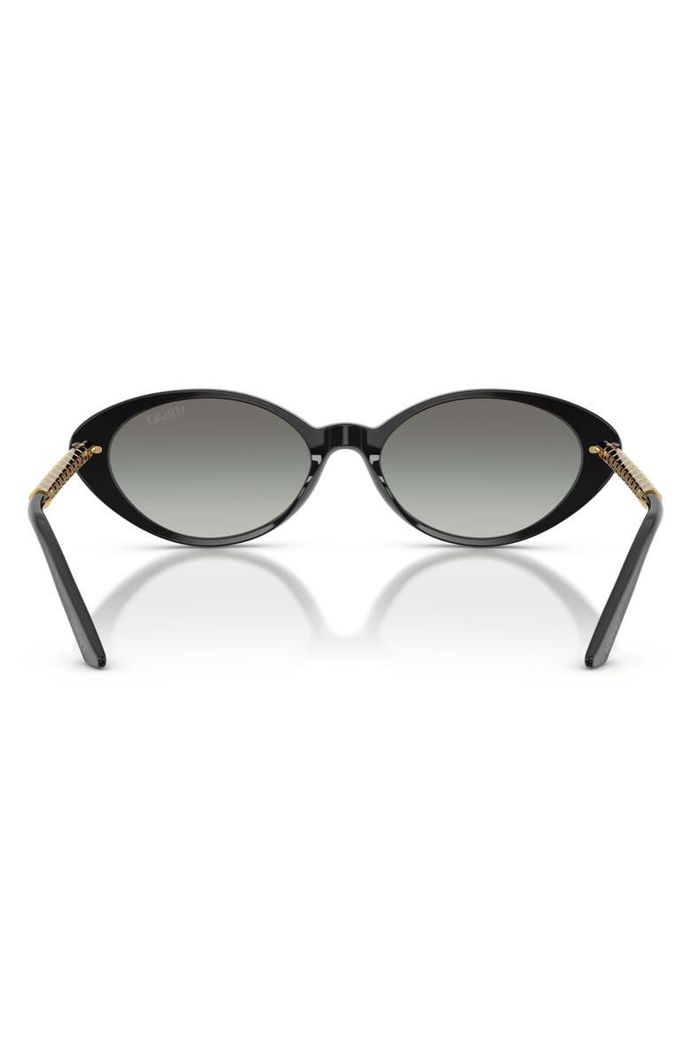 Versace 54mm Gradient Oval Sunglasses, Alternate, color, 
