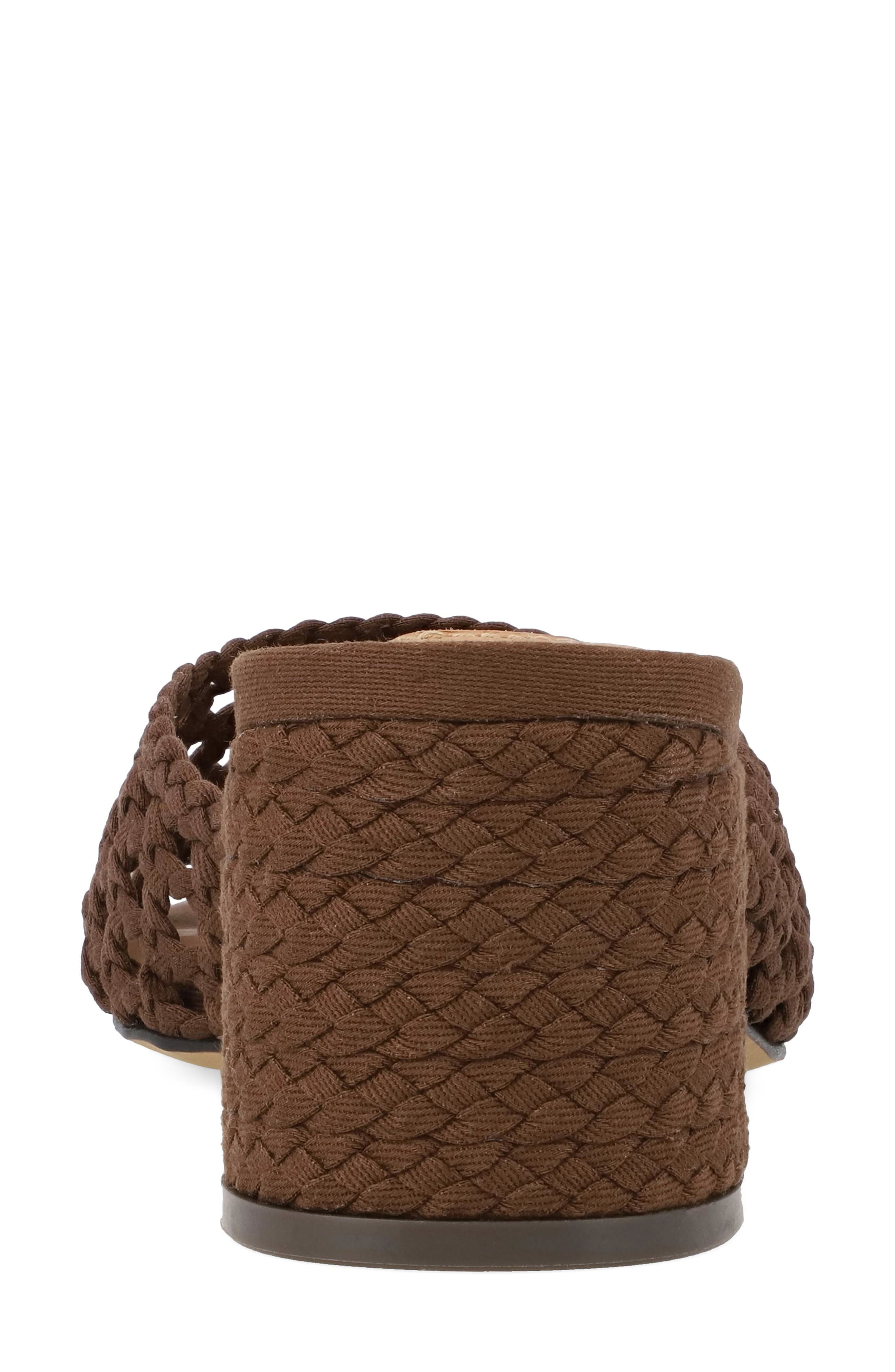 Sahar Slide Sandal, Alternate, color, BROWN WOVE