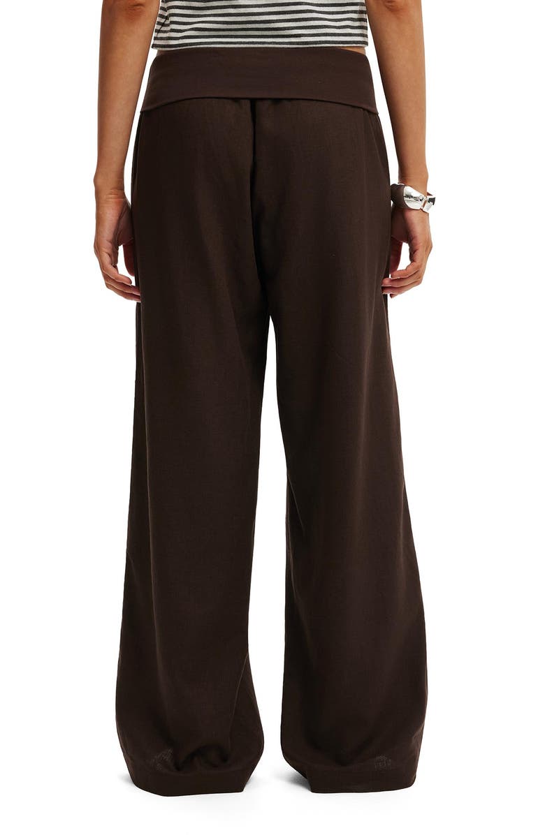Cotton On Women's Haven Fold Over Pant, Alternate, color, Dark Oak