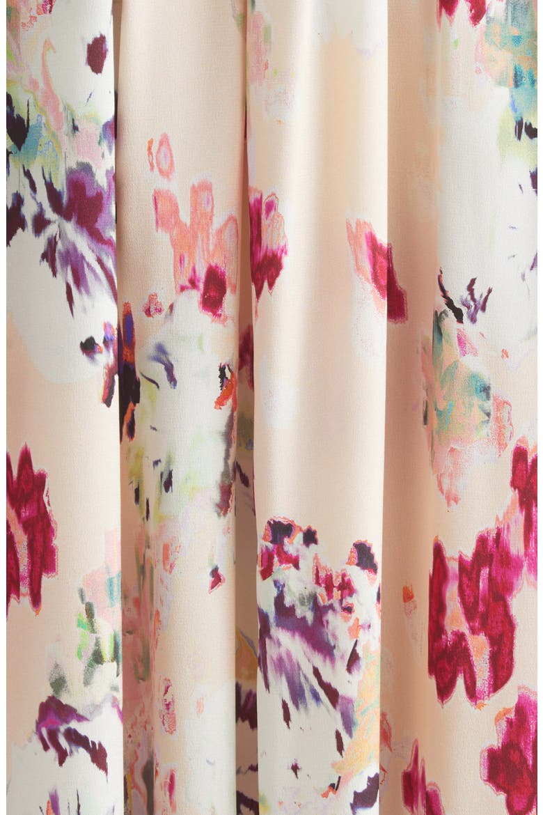 Clove Floral Tiered Silk Chiffon Dress, Alternate, color, SUMMER GARDEN