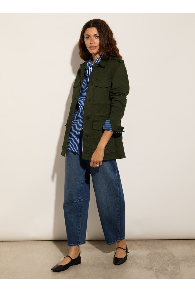 Drake Organic Cotton Utility Jacket, Alternate, color, Deep Khaki