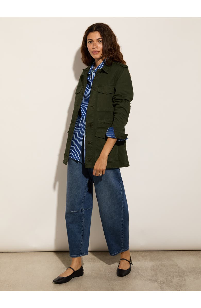 Baukjen Drake Organic Cotton Utility Jacket, Alternate, color, Deep Khaki