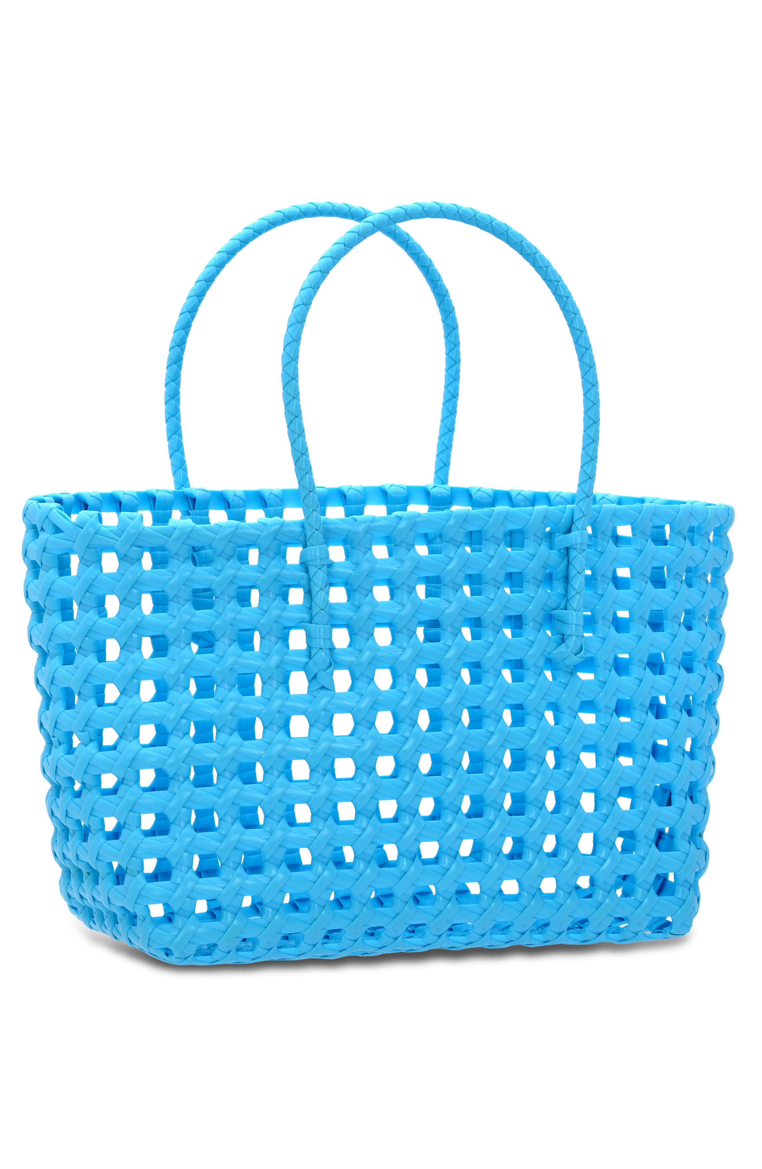 Iscream Kids' Small Woven Tote, Alternate, color, Blue