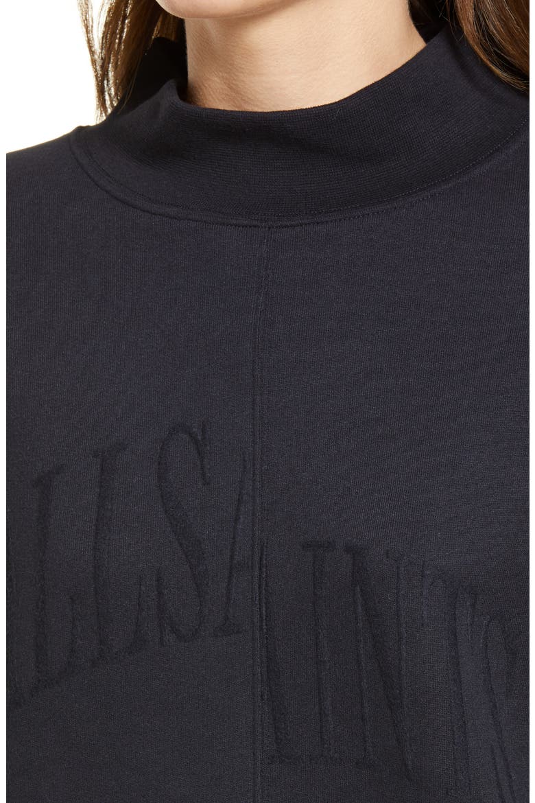 Nevarra Mock Neck Sweatshirt, Alternate, color, INK BLUE