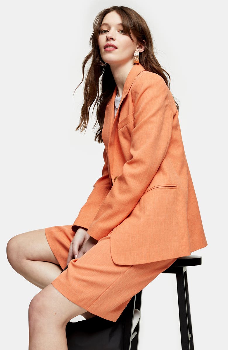 Topshop Pleated Shorts, Alternate, color,