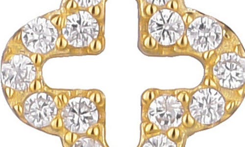 Adornia Clover Stud Earrings In Gold