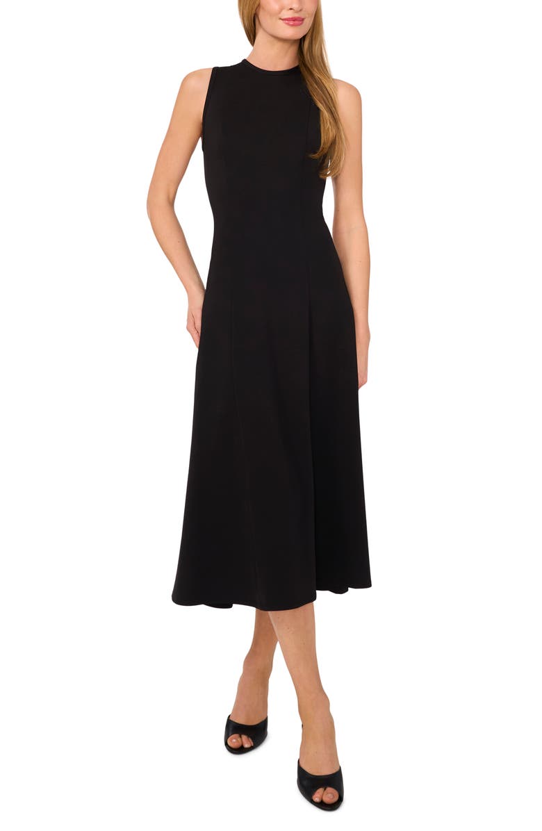 Ted Baker Sleeveless Jersey Midi Dress, Main, color, Rich Black