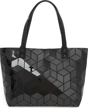 Diagonal Two-Tone Geometric Tote Bag