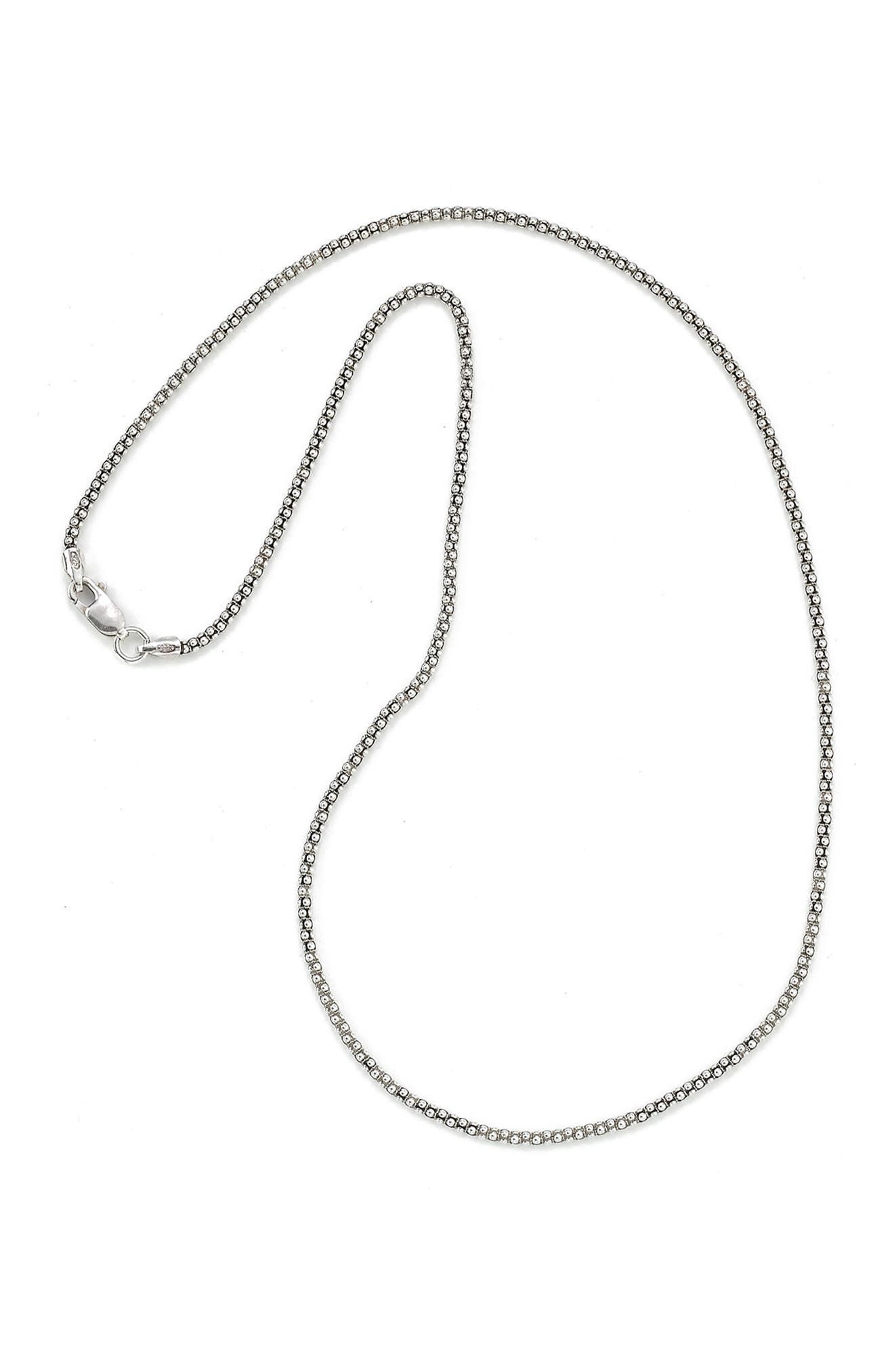 Oxidized Popcorn Chain Necklace