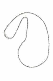 Oxidized Popcorn Chain Necklace