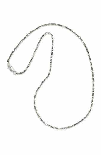 Oxidized Popcorn Chain Necklace