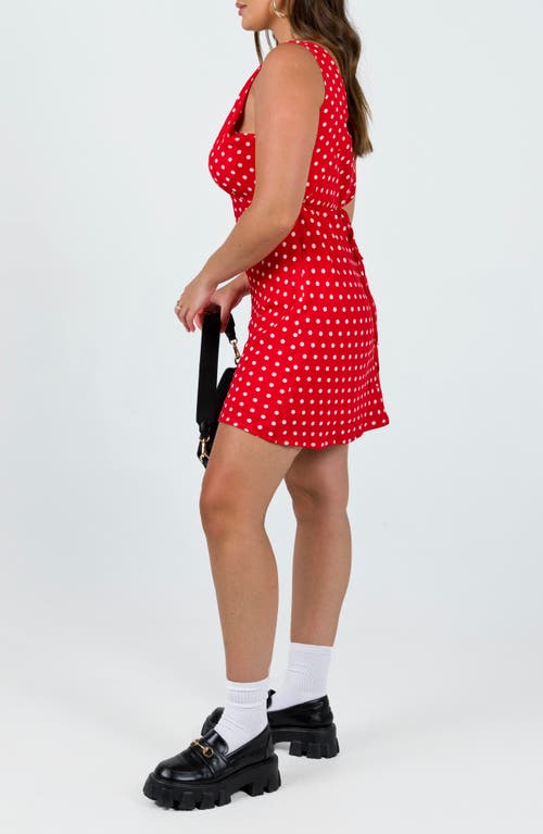 PRINCESS POLLY PRINCESS POLLY NELLIE DOT SLEEVELESS MINIDRESS