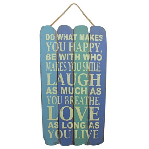 Do What Makes You Happy Wall Hanging Sign Plaque