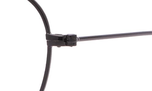 Diff 46mm Round Blue Light Filtering Glasses In Black