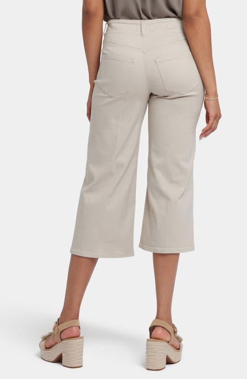 Nydj Brigitte High Waist Wide Leg Capri Jeans In Feather