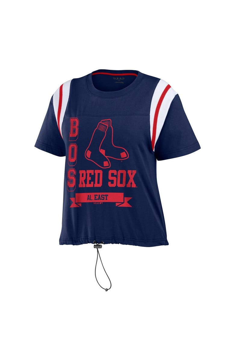 WEAR by Erin Andrews Women's WEAR by Erin Andrews Navy Boston Red Sox Cinched Colorblock T-Shirt, Alternate, color, Navy