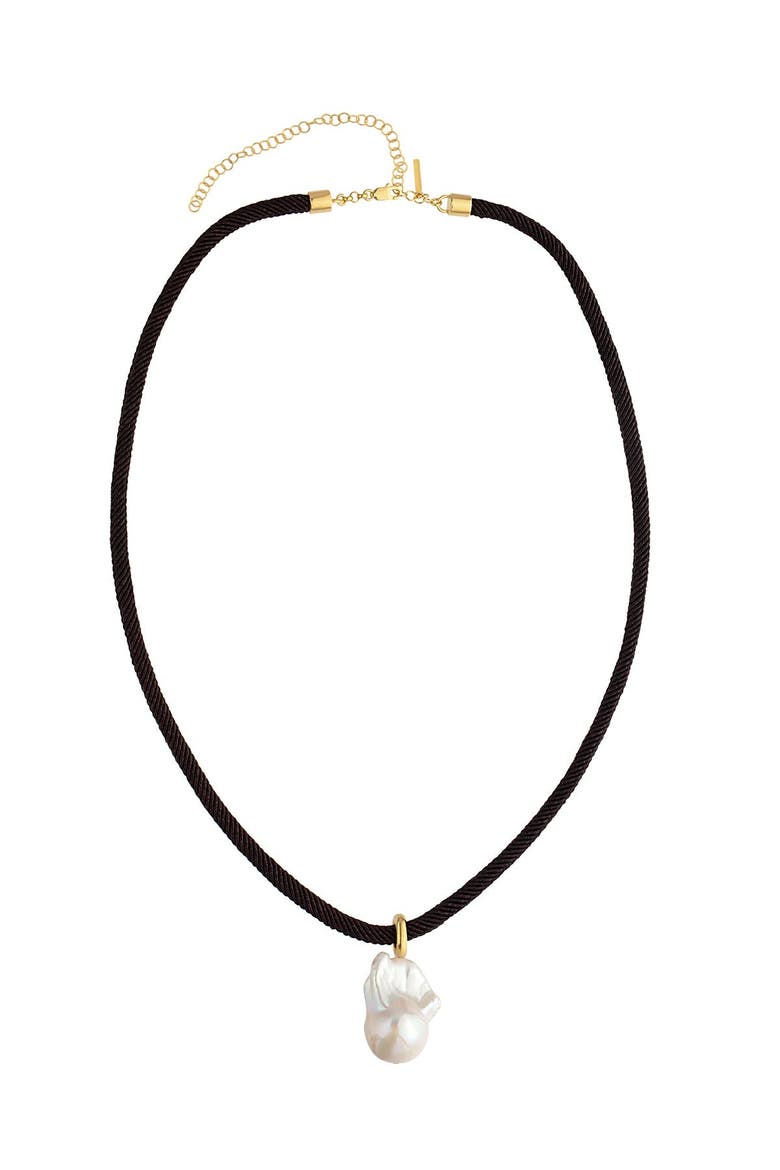 Nala Daily Rope Necklace, Main, color, Bitter Brown-Ivory