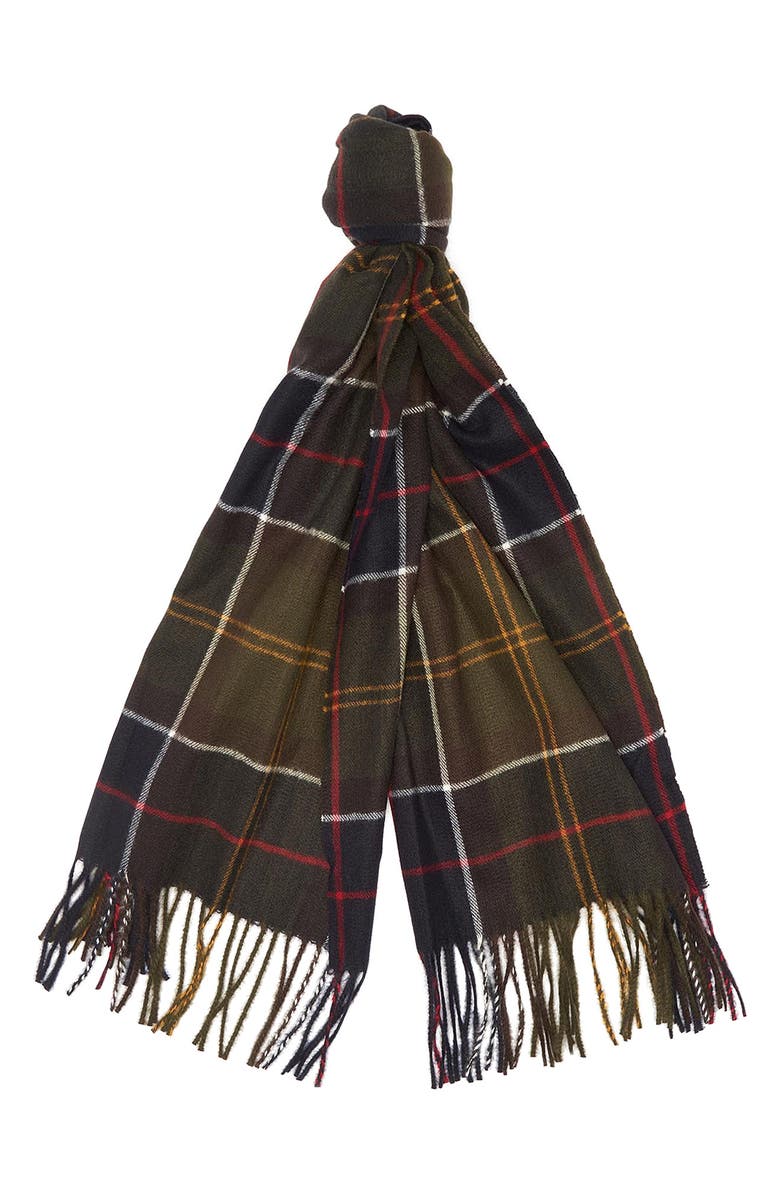 Barbour Hailes Plaid Scarf, Alternate, color, Classic Tartan