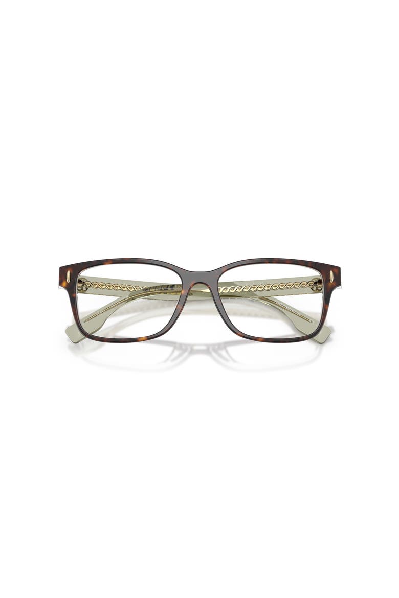 53mm Rectangle optical glasses, Alternate, color, Tortoise