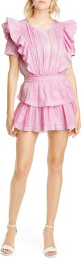 LoveShackFancy Natasha Ruffle Tiered Minidress