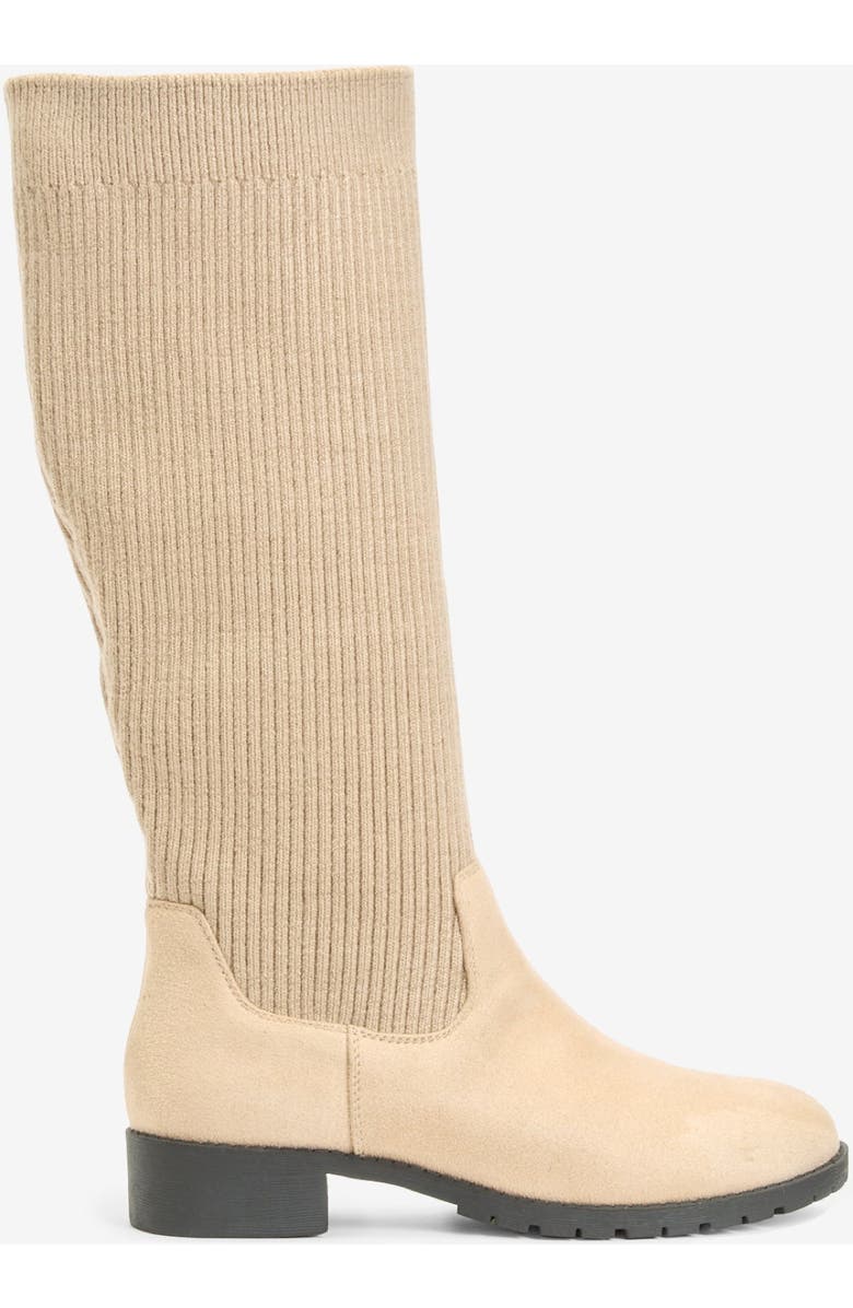 Comfortview The Antonella Tall Calf Boot, Alternate, color, Oatmeal