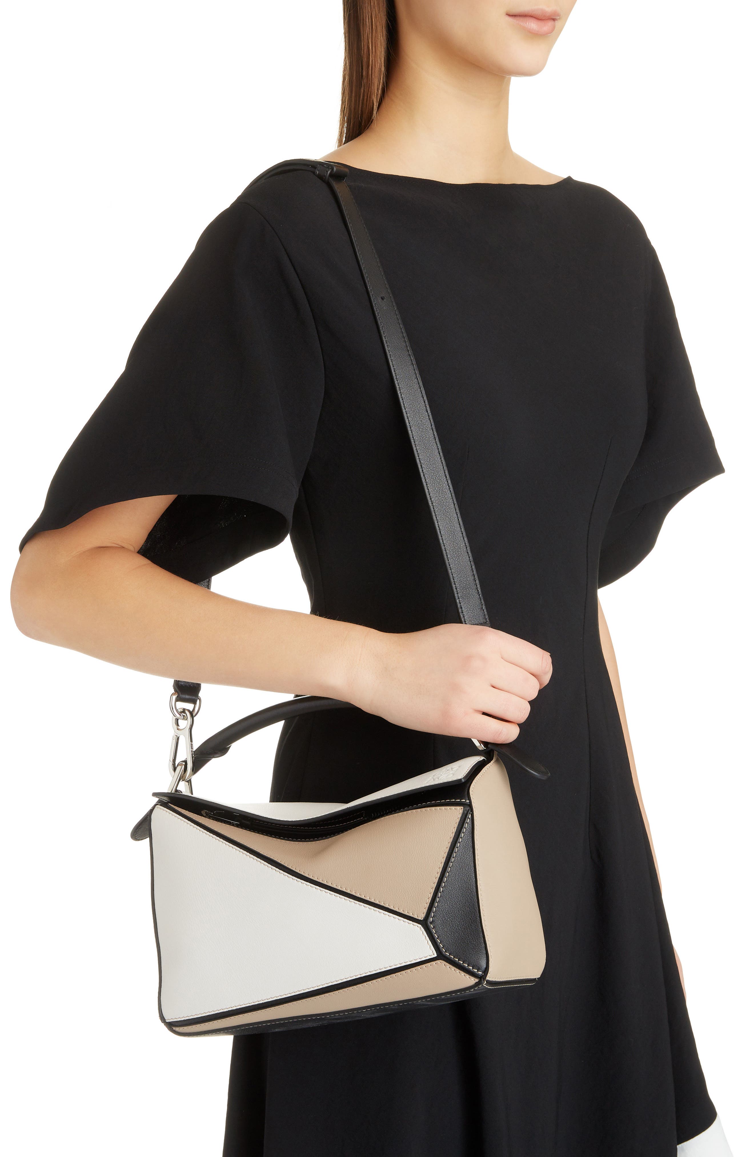 Loewe Puzzle Calfskin Leather Bag, Alternate, color, 