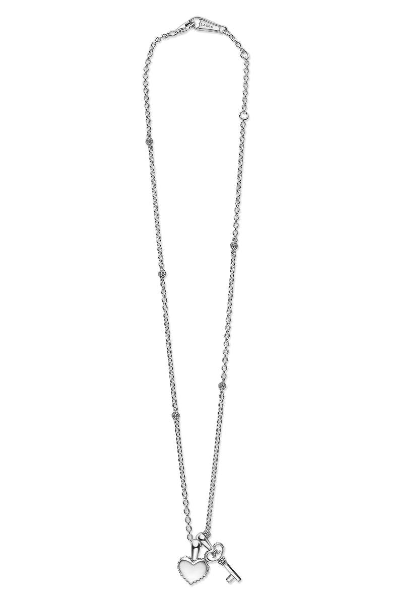 LAGOS Kids' Kinder Key & Heart Charm Necklace, Alternate, color, 