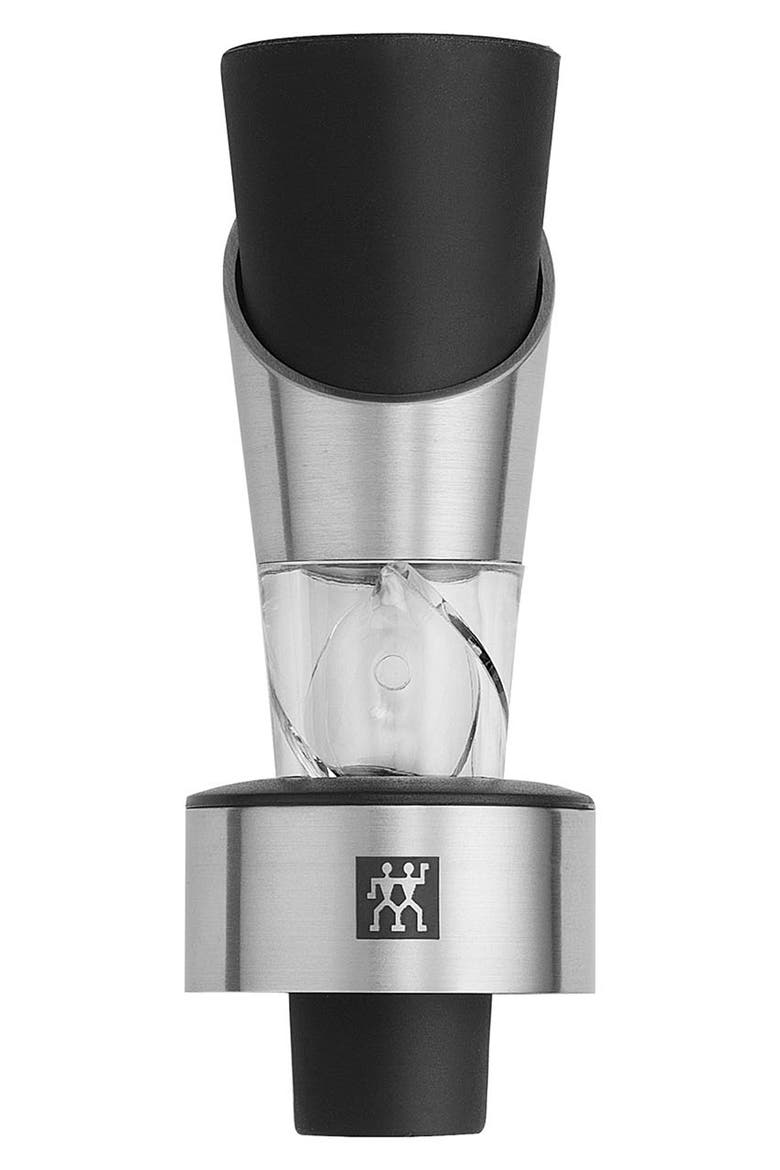 Decanter, Pourer & Stopper, Main, color, SILVER