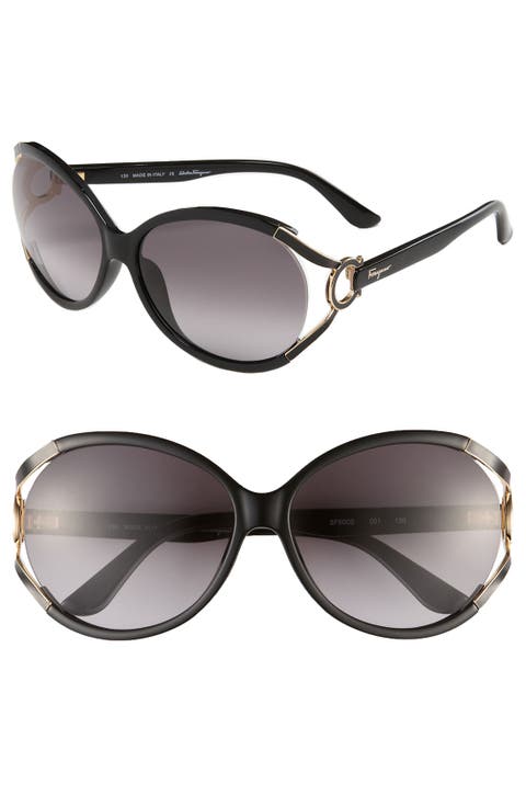 Salvatore Ferragamo 59mm Oversized Sunglasses