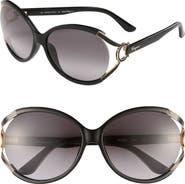 FERRAGAMO Salvatore Ferragamo 59mm Oversized Sunglasses