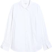 Liverpool Los Angeles Smock Sleeve Cuff Cotton Poplin Button-Up Shirt