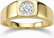 Bliss Diamond 1Ct Men's Diamond Ring Gold Lab Grown
