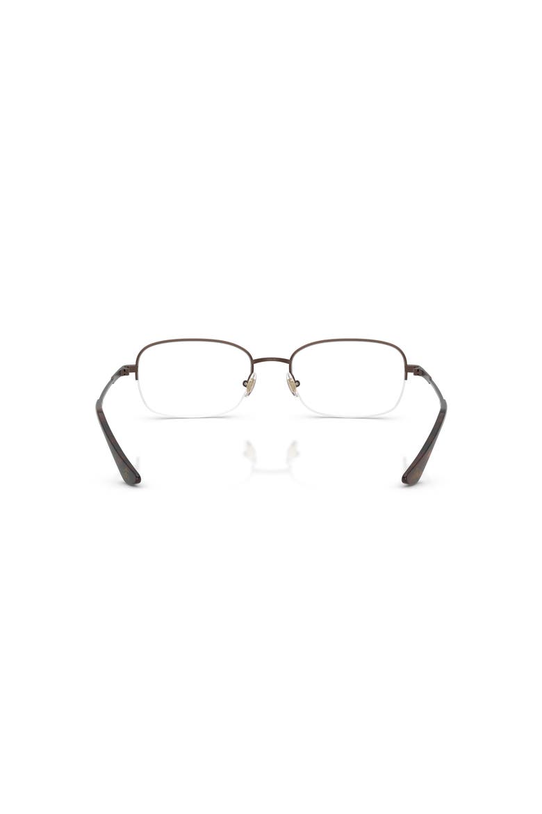 54mm Rectangle optical glasses, Alternate, color, Brown