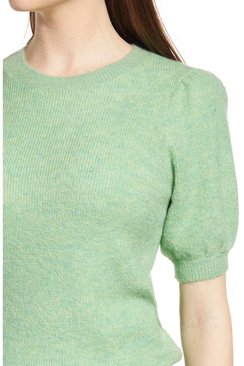 Lefile Puff Sleeve Sweater, Alternate, color, SPRUCESTONE