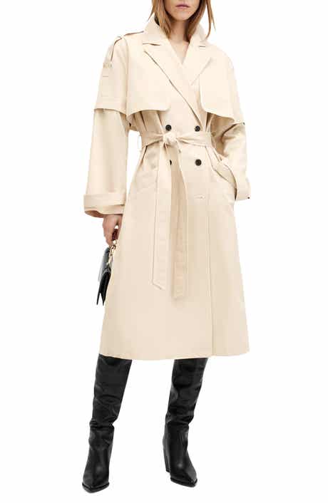 AllSaints Clyde Double Breasted Trench Coat
