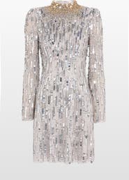 Jenny Packham Passion Sequin-Embellished Mini Dress