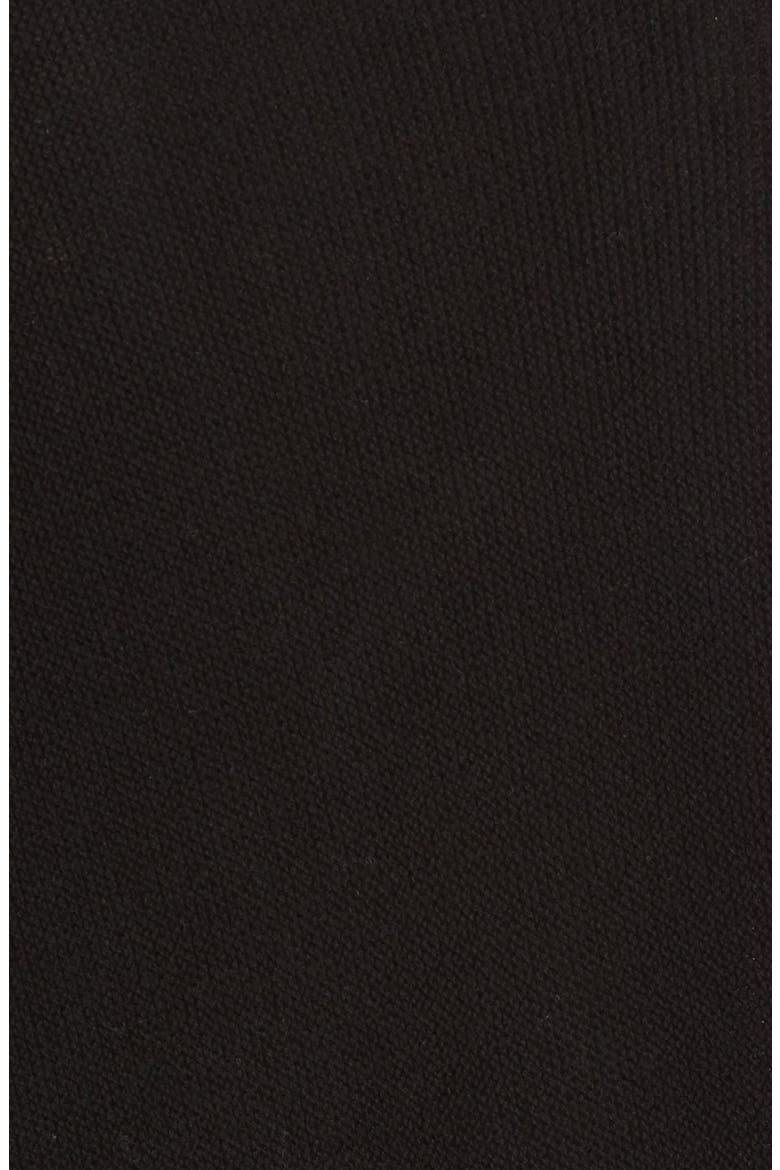 'Edie' Asymmetrical Hem V-Neck Wool Blend Sweater, Alternate, color, BLACK