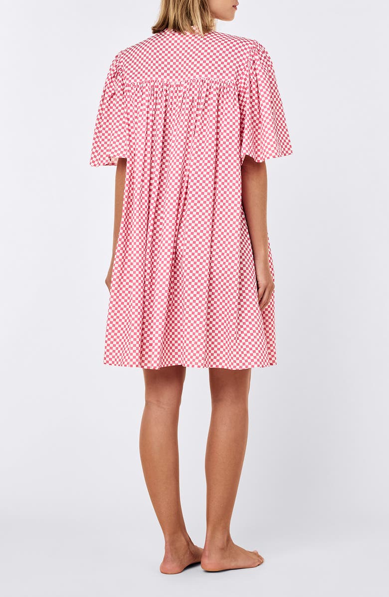 Papinelle Anais Gathered Nightie Nightgown, Alternate, color, Raspberry
