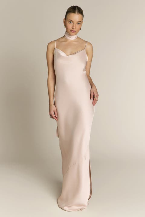 women's ivory dresses Lady Black Tie - Alisha Gown - - Tulle A-line Dress With Open Back Romantic without feeling overly formal Ivory Plus Size Dresses for